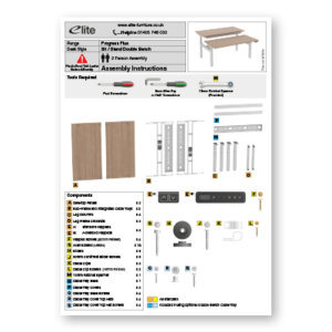 Progress Plus Double Bench Assembly Instructions Front Cover